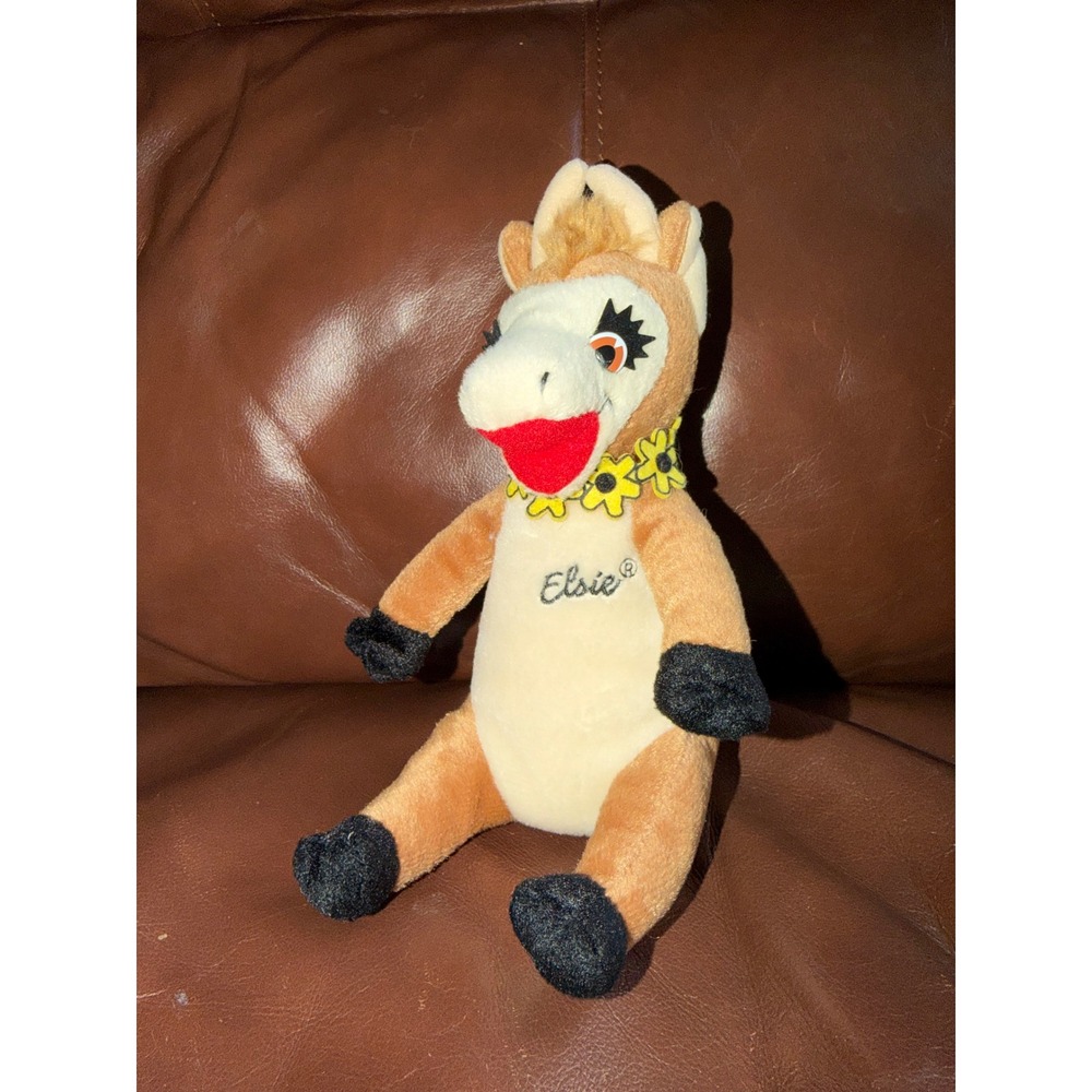 Borden Elsie the Cow Plush 2004 Advertising Mascot Stuffed Animal Daisy Collar
